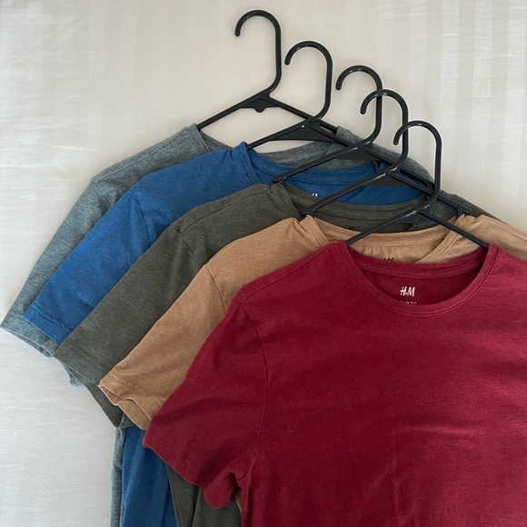 h&m slim fit coupe etroite t shirt